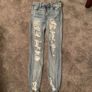 american eagle ripped jeans